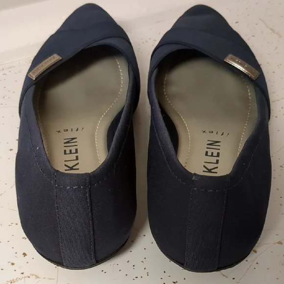 Navy Anne Klein Ballet Flats Slip Ons Size 7 Otavia Dress Shoes - Picture 6 of 9